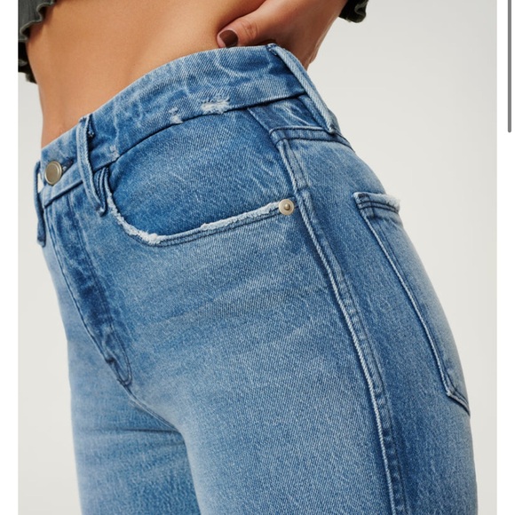 Good American Good Curve High Waist Straight Leg Jeans - Picture 8 of 8